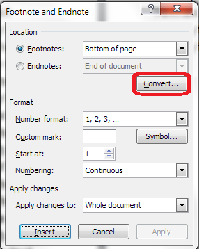 add footnotes and endnotes in word 2016 for mac